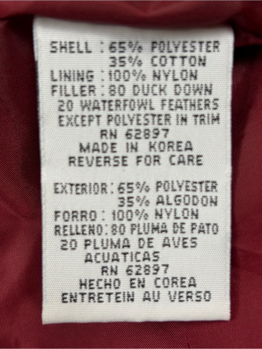Triple F.A.T Goose Y2K 90s Navy Puffer Jacket with Red Lining | Size L - Picture 8 of 14